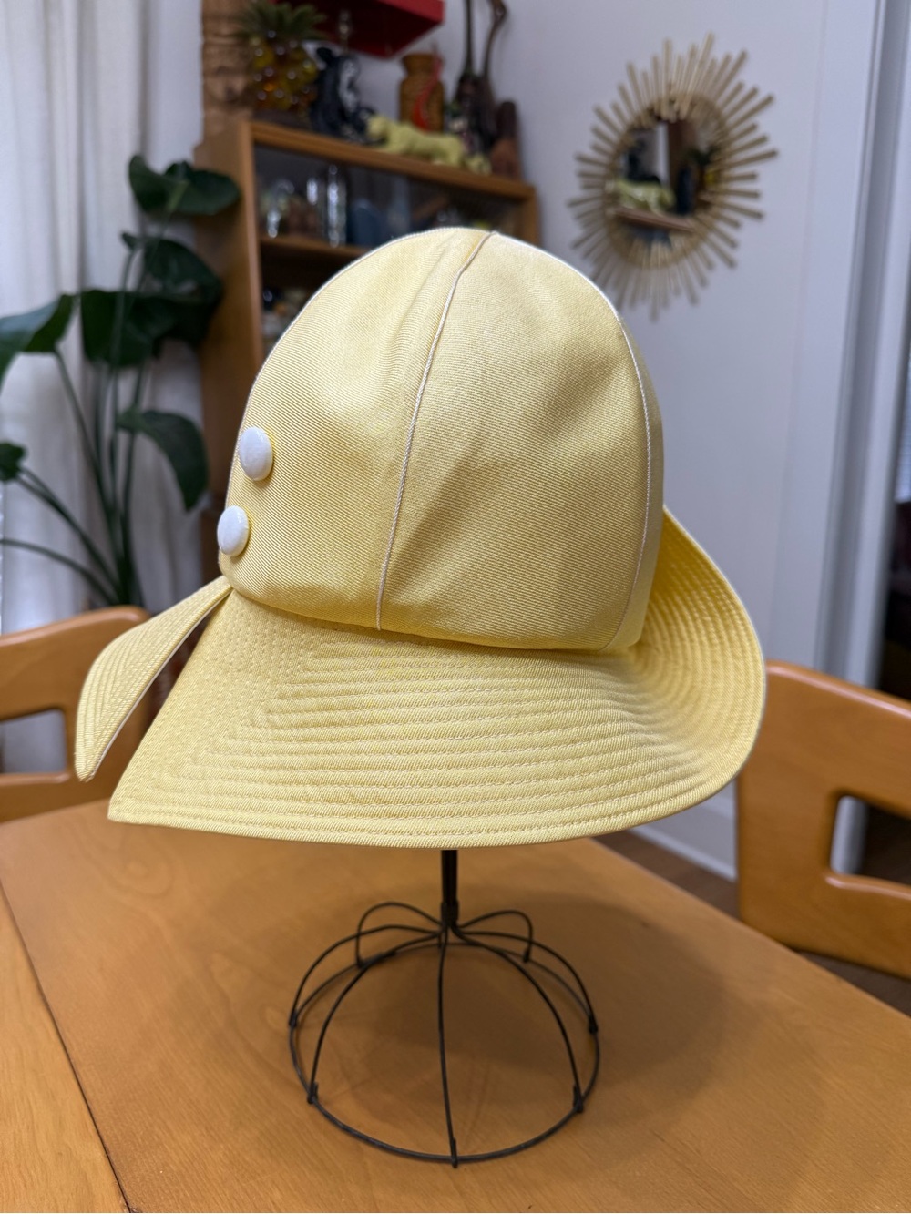 1960s MR JOHN YELLOW MOD HAT